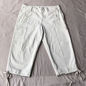 Coldwater Creek  Cream Jean Capri  Sz  14